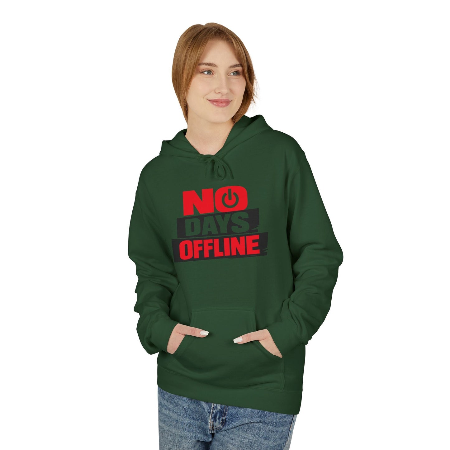 No Days Offline Hoodie — Gamer / Streamer Graphic Pullover Printify