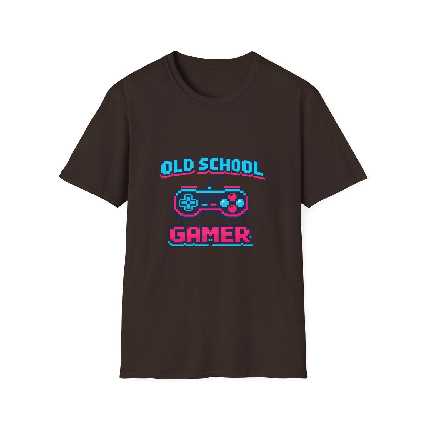Old School Gamer T-Shirt — Retro Video Game Controller Tee Printify