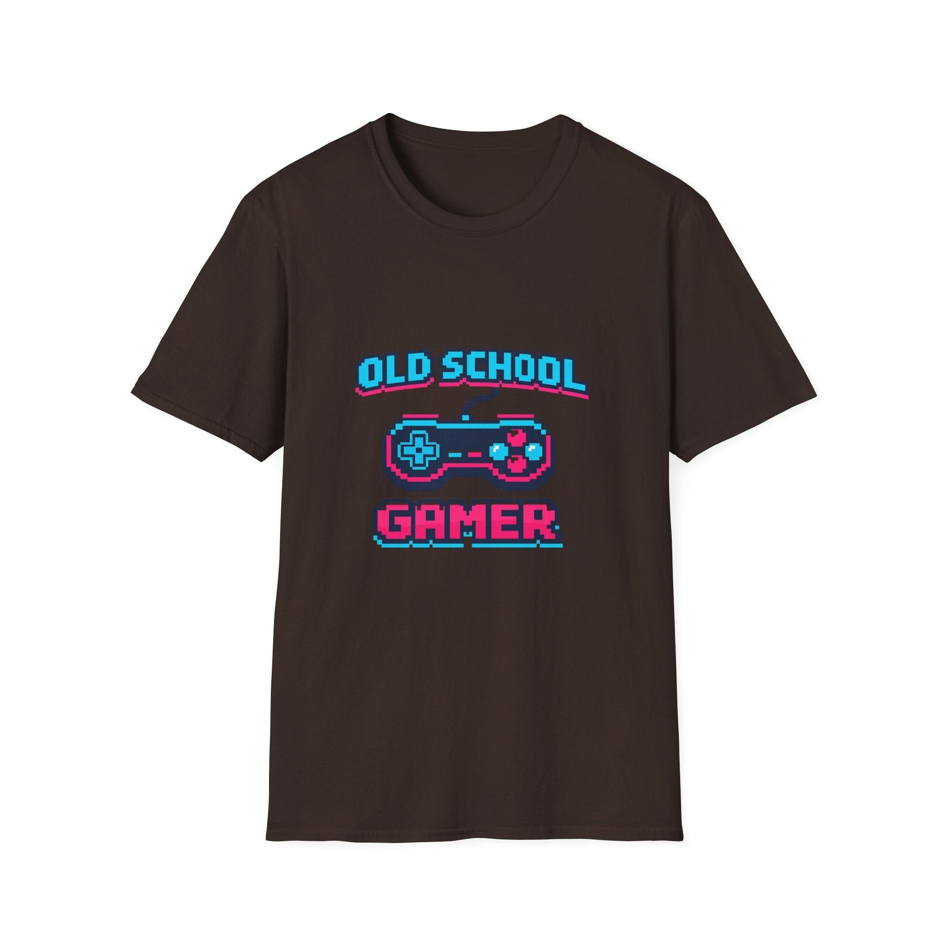 Old School Gamer T-Shirt — Retro Video Game Controller Tee Printify