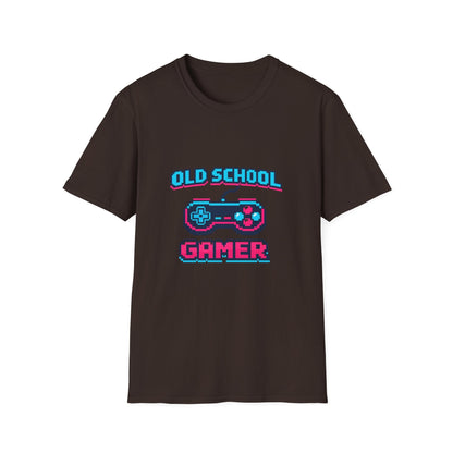 Old School Gamer T-Shirt — Retro Video Game Controller Tee Printify