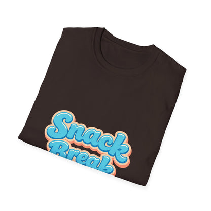Snack Break T-Shirt — Retro Bubble Letter Graphic Tee