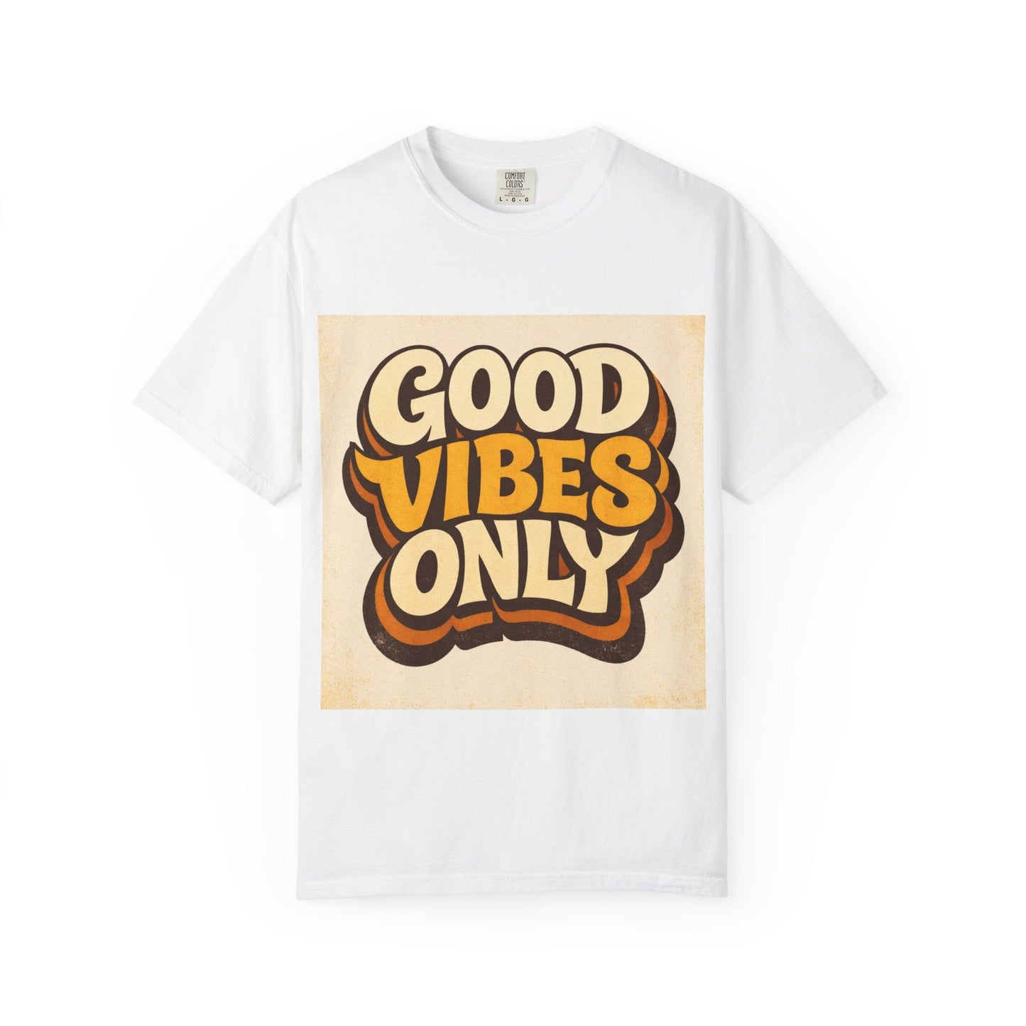 Good Vibes Only T-Shirt — Retro 70s Graphic Tee Printify