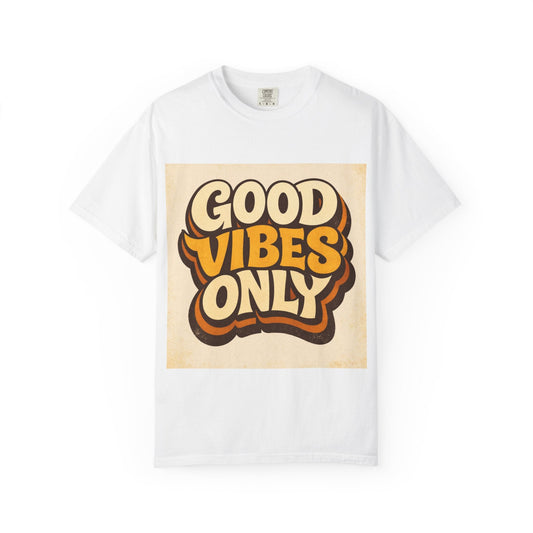 Good Vibes Only T-Shirt — Retro 70s Graphic Tee Printify