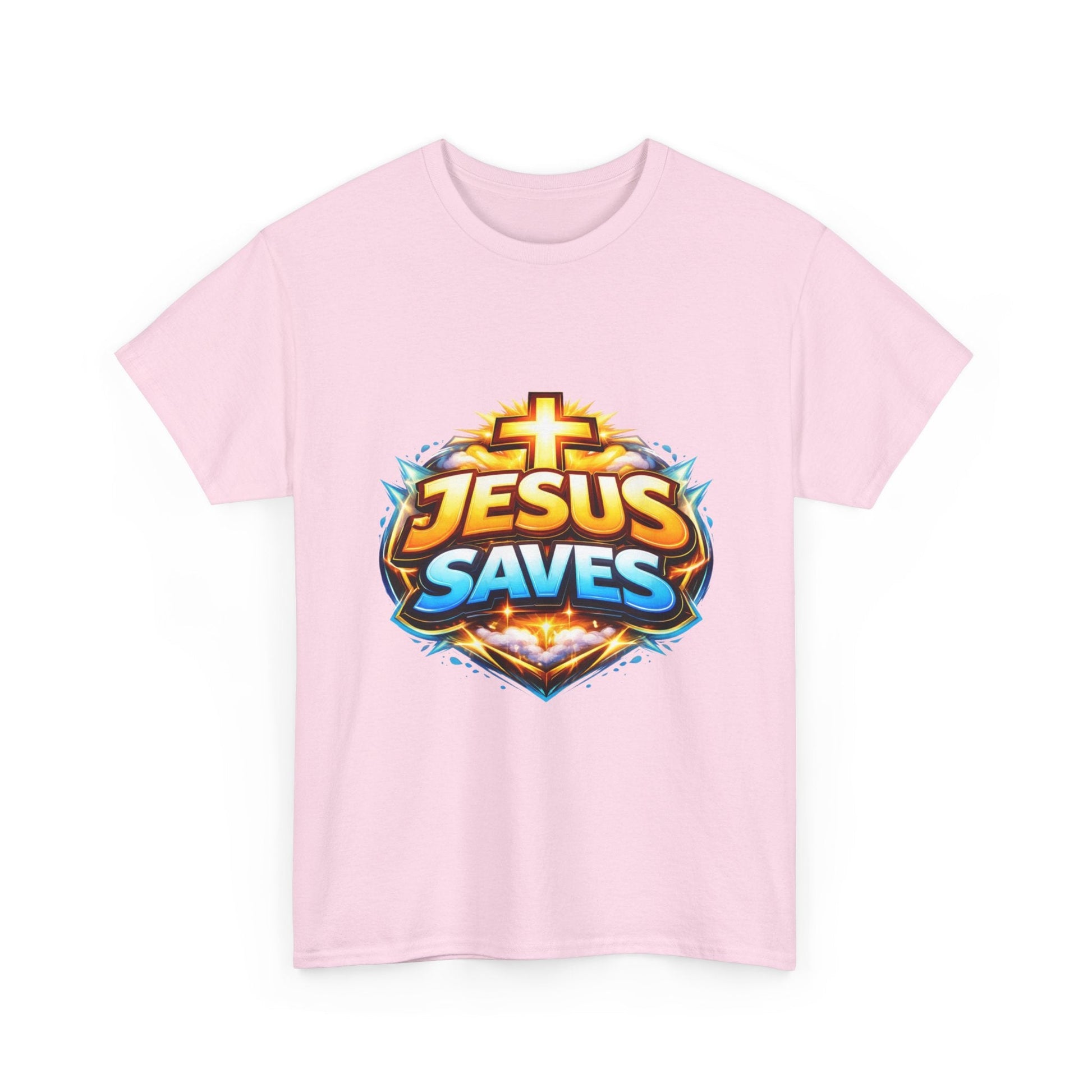 Jesus Saves T-Shirt for Men – Bold Faith Graphic Tee for Christians Printify