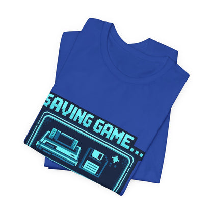 Saving Game Please Wait T-Shirt — Retro Gaming Console Tee