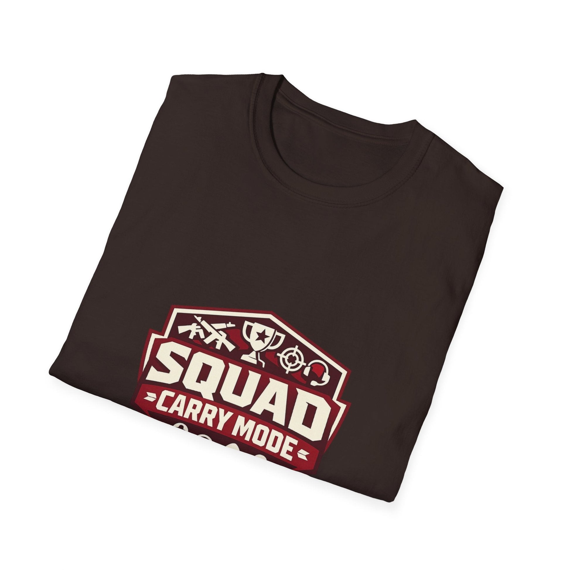 Squad Carry Mode T-Shirt — Gamer Team Logo Tee Printify