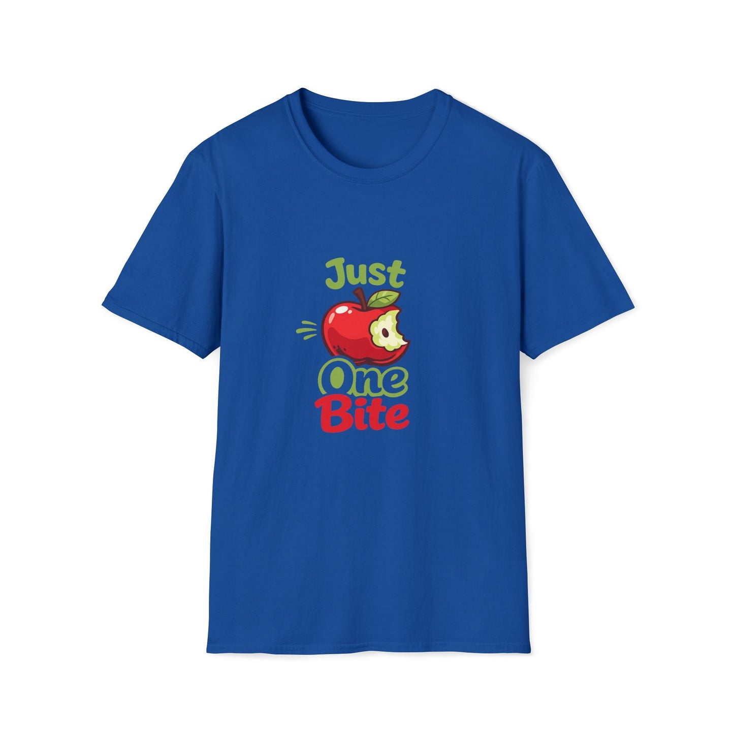 Just One Bite T-Shirt — Cute Apple Graphic Tee for Teachers & Foodies Printify