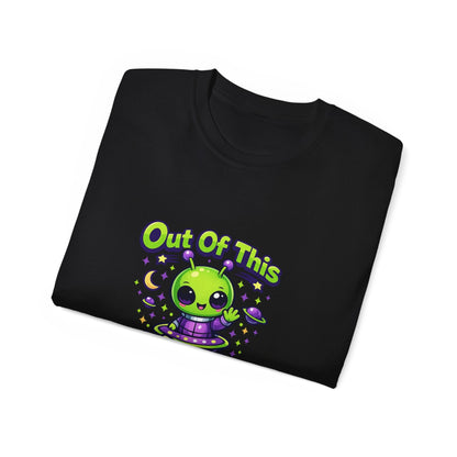 Out of This World Cute Alien Graphic T-Shirt Printify