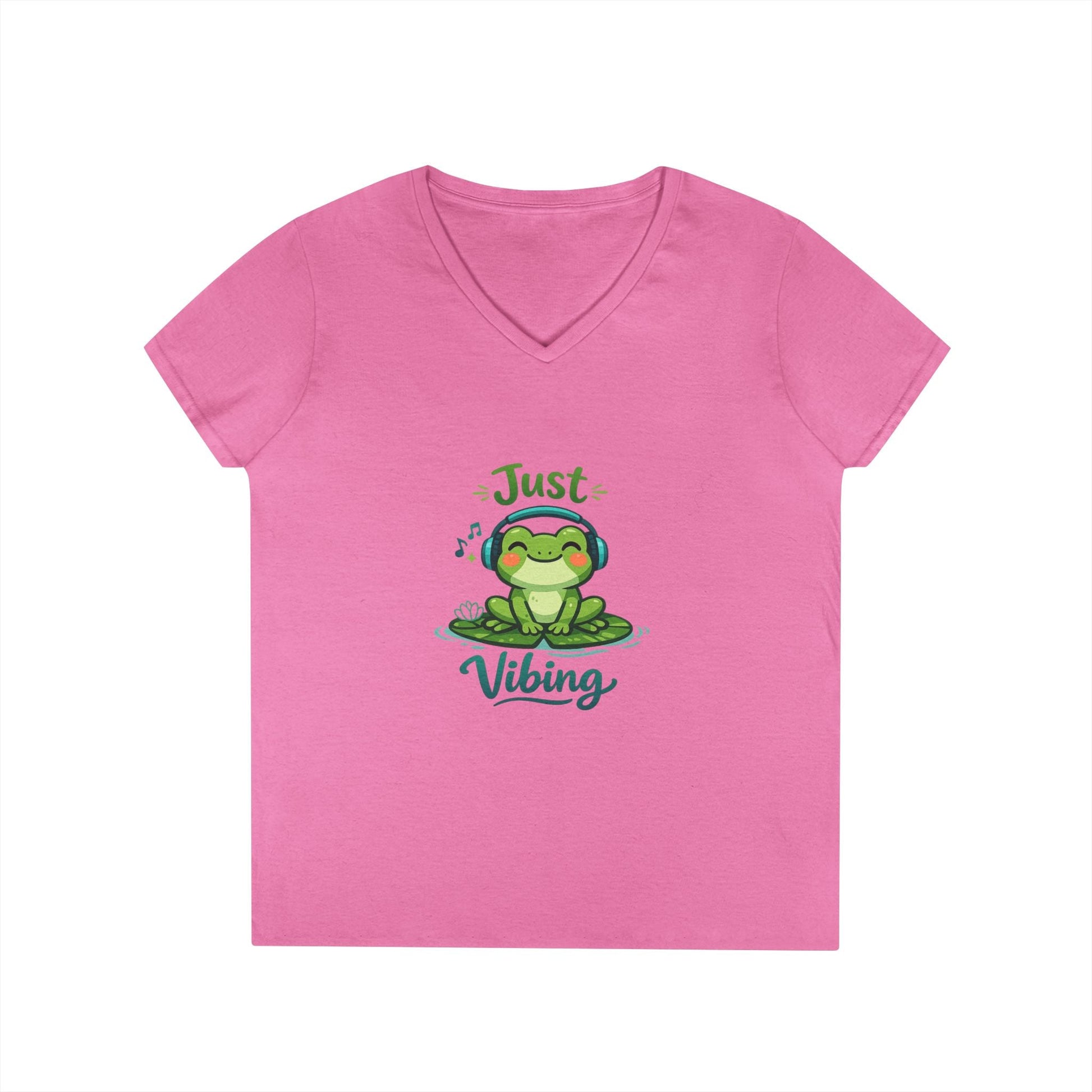 Frog Vibing/headphones Tee Printify