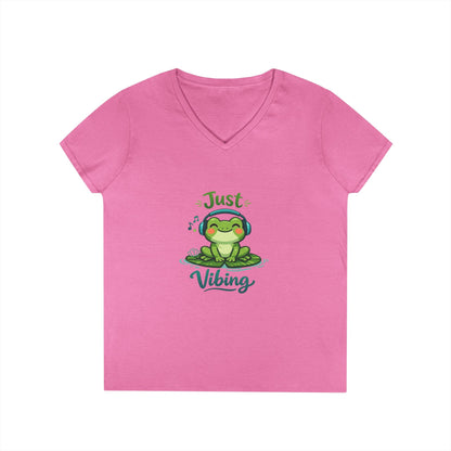 Frog Vibing/headphones Tee Printify