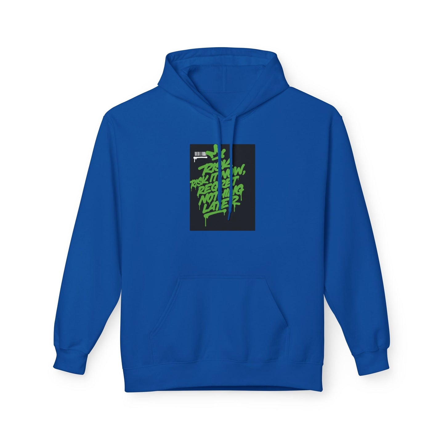 Retro Green Script Graphic Hoodie — "Push Your Limits" Streetwear Pullover Printify