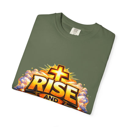 Rise and Shine Christian T-Shirt for Men – Inspirational Graphic Tee Printify