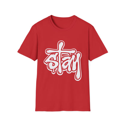 Stay Graffiti T-Shirt — Urban Streetwear Tee with Bold Script