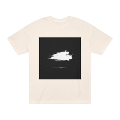 Abstract Brushstroke Tee — Minimal Black Square Design Printify