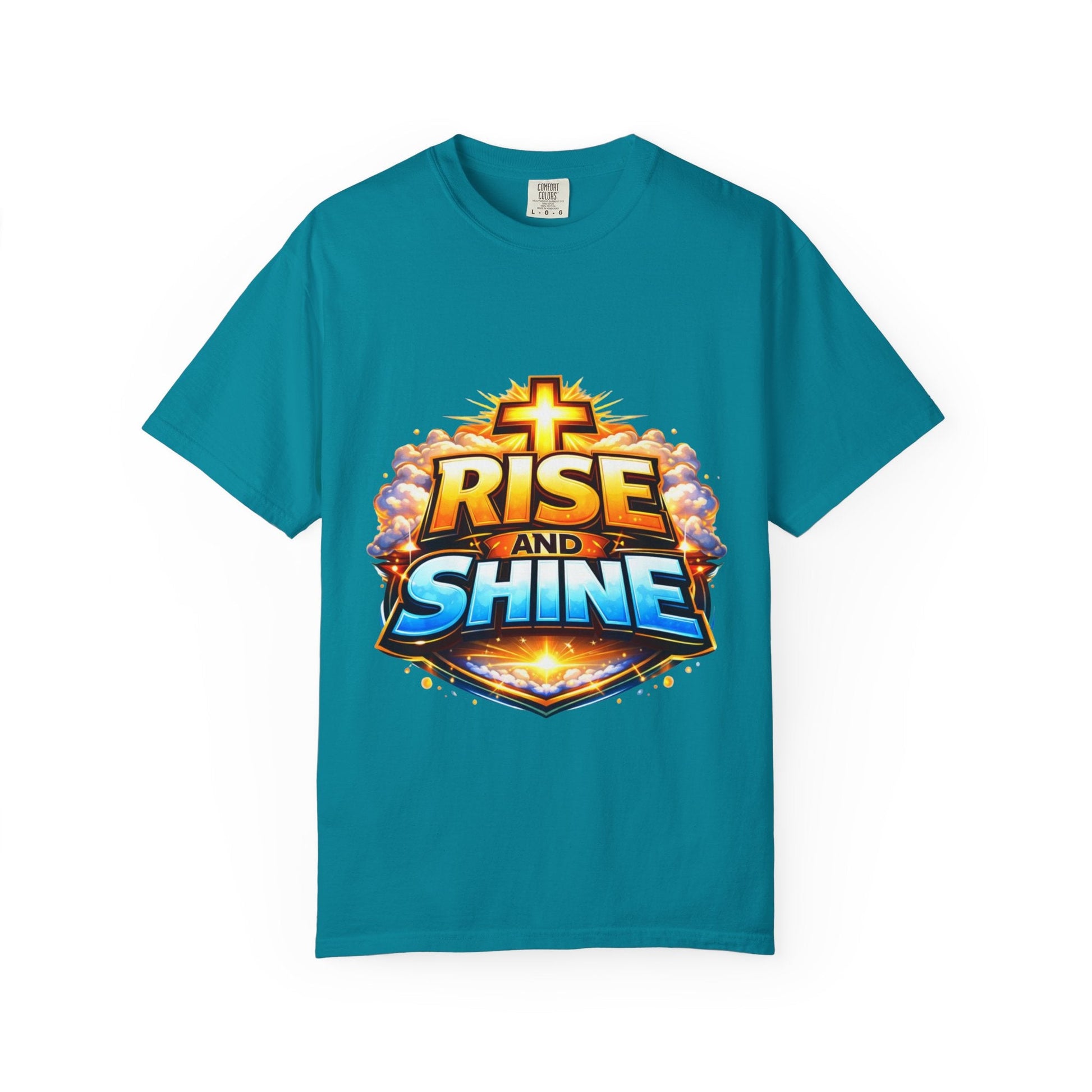 Rise and Shine Christian T-Shirt for Men – Inspirational Graphic Tee Printify