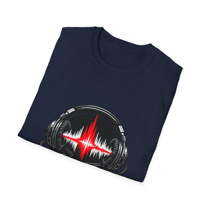 Sound Engineer T-Shirt — Headphones & Waveform Audio Tech Tee Printify