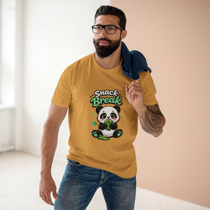 Snack Break Panda T-Shirt — Cute Panda Eating Bamboo Graphic Tee Printify