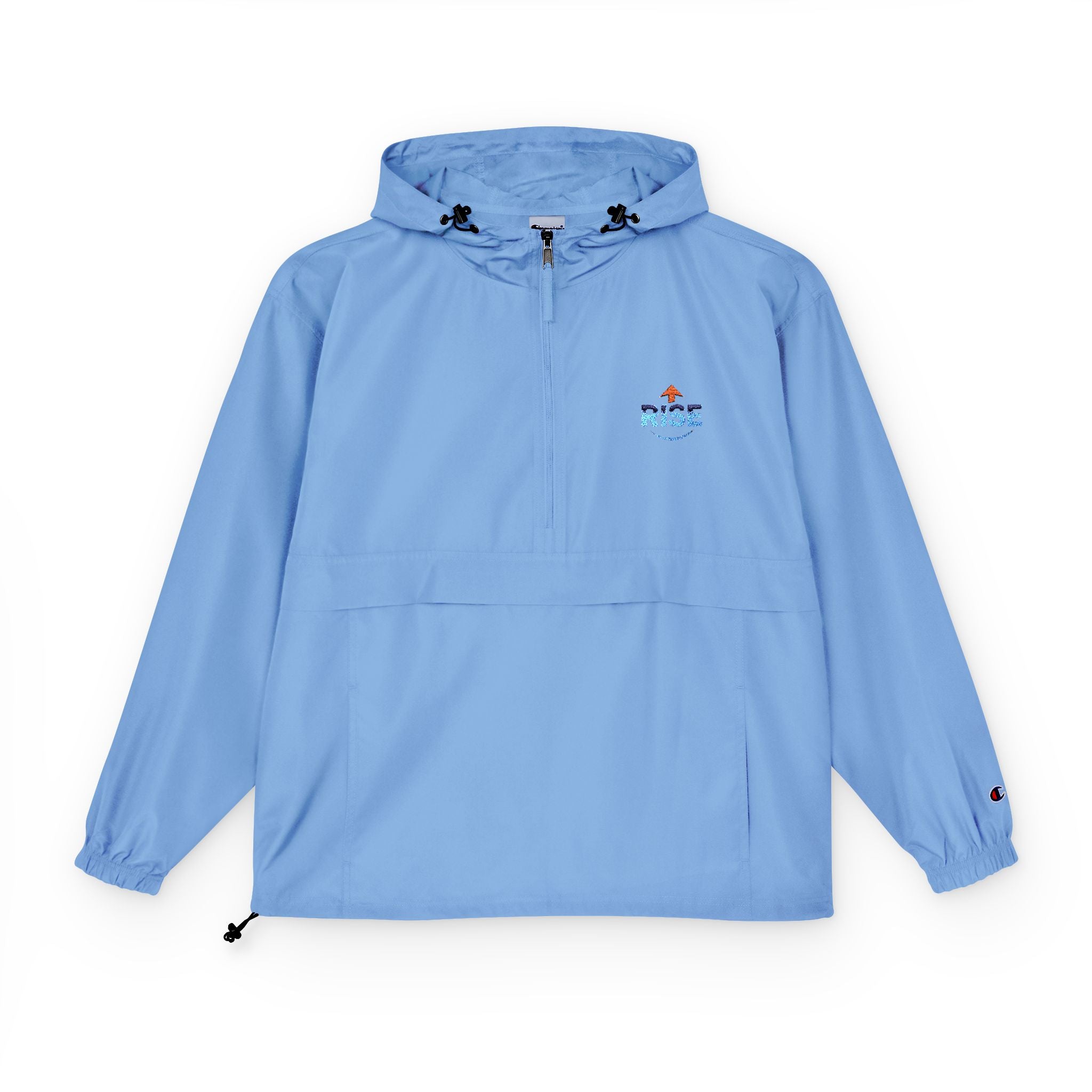 Packable Anorak Jacket – Lightweight Hooded Windbreaker with Small Chest Graphic