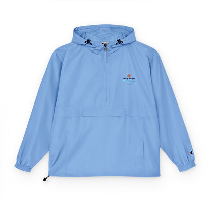 Packable Anorak Jacket – Unisex Lightweight Hooded Windbreaker with Chest Graphic Printify