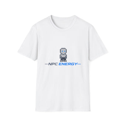 NPC Energy Pixel Robot T-Shirt — Retro Gamer Graphic Tee Printify