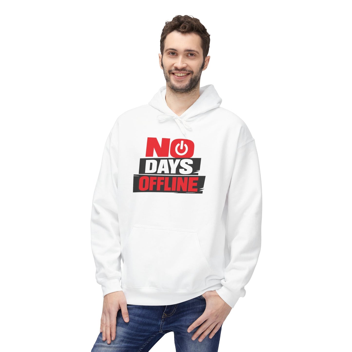 No Days Offline Hoodie — Gamer / Streamer Graphic Pullover Printify