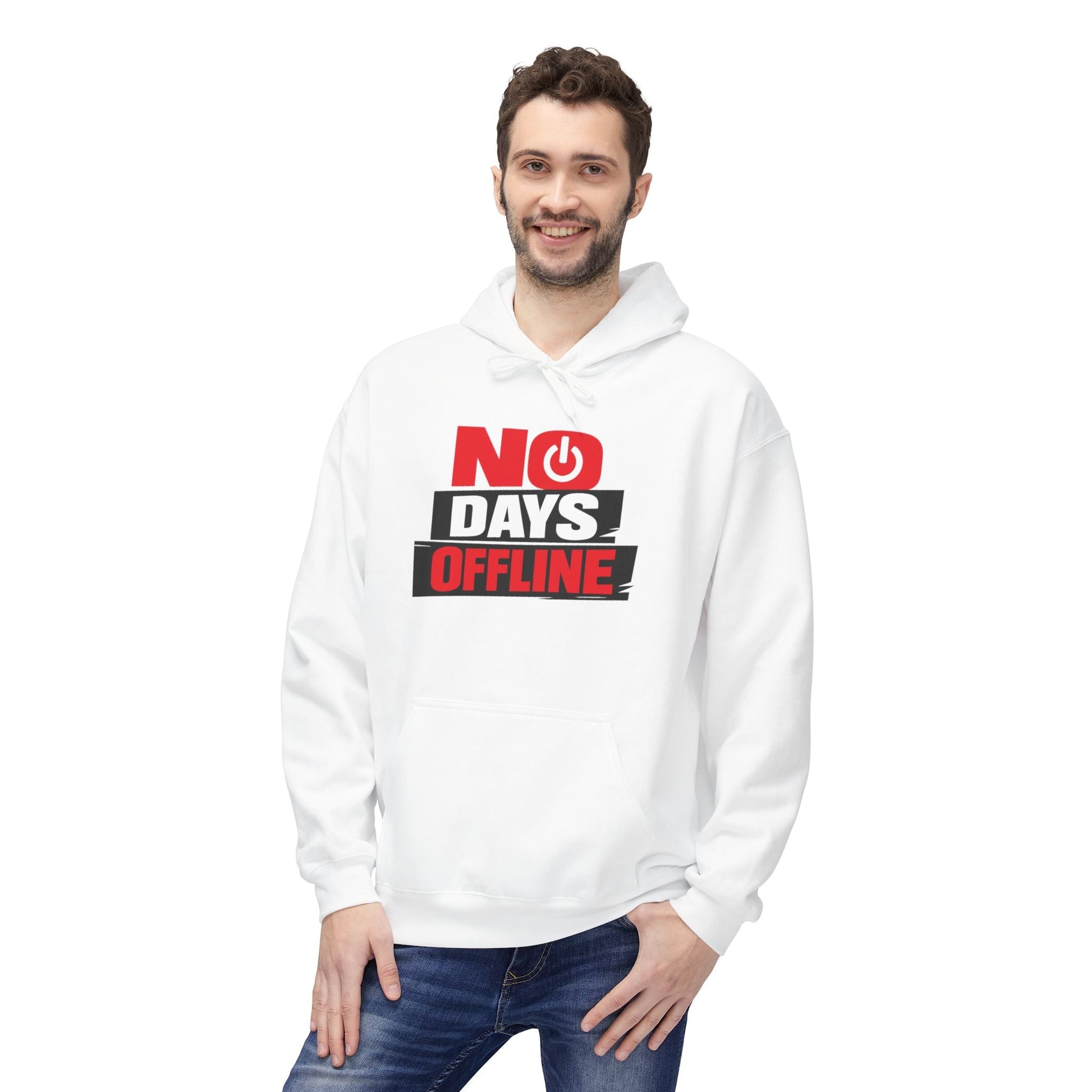 No Days Offline Hoodie — Gamer / Streamer Graphic Pullover Printify