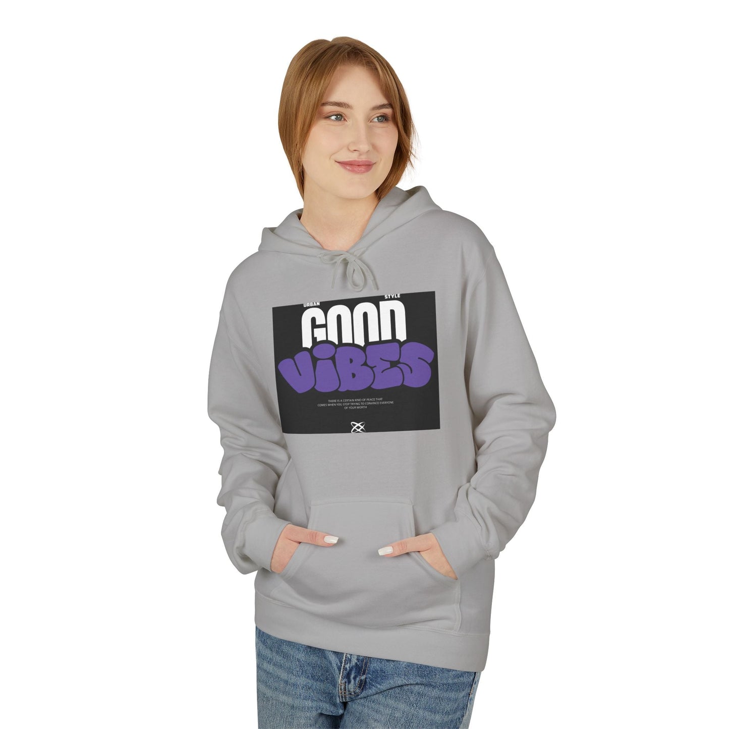 Good Vibes Hoodie — Retro Graffiti Streetwear Pullover Printify