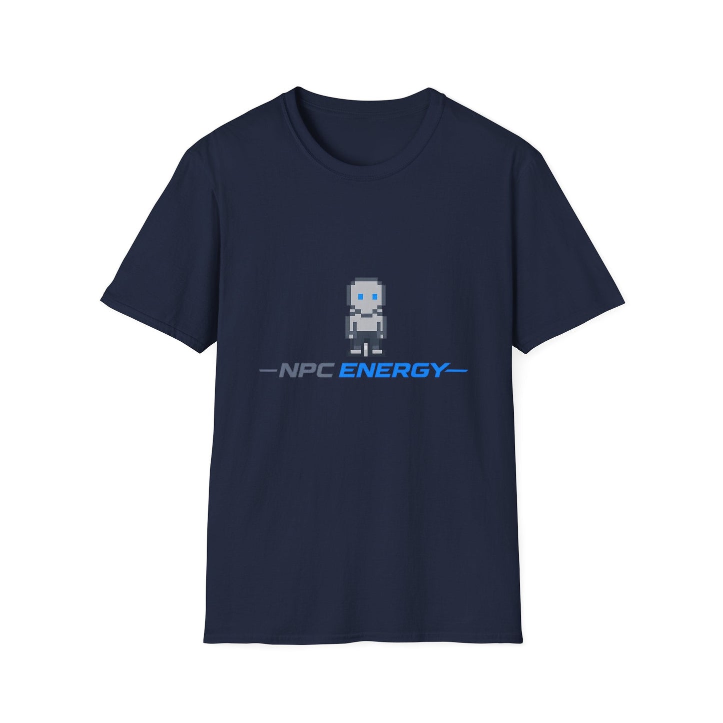 NPC Energy Pixel Robot T-Shirt — Retro Gamer Graphic Tee Printify