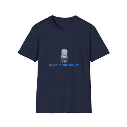 NPC Energy Pixel Robot T-Shirt — Retro Gamer Graphic Tee Printify