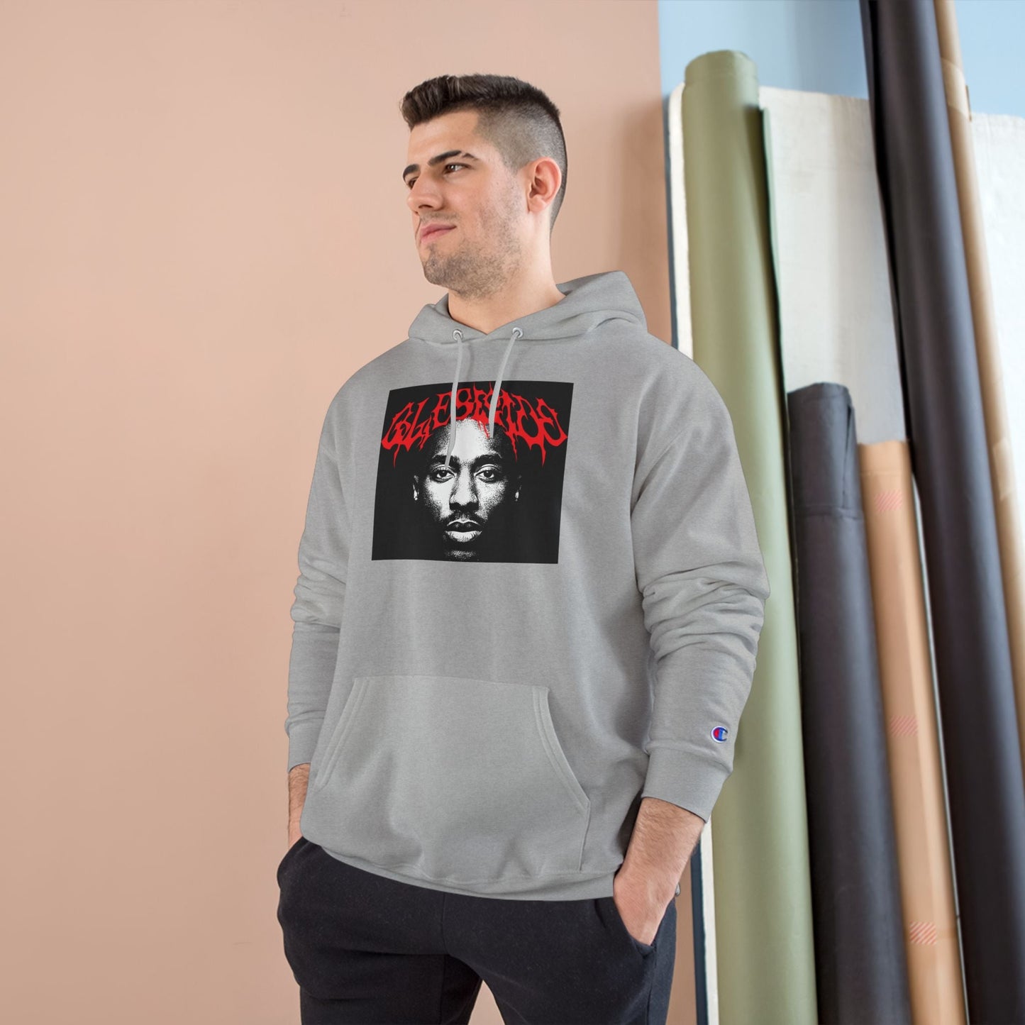 'Victorious' Graphic Hoodie - Champion Style Printify