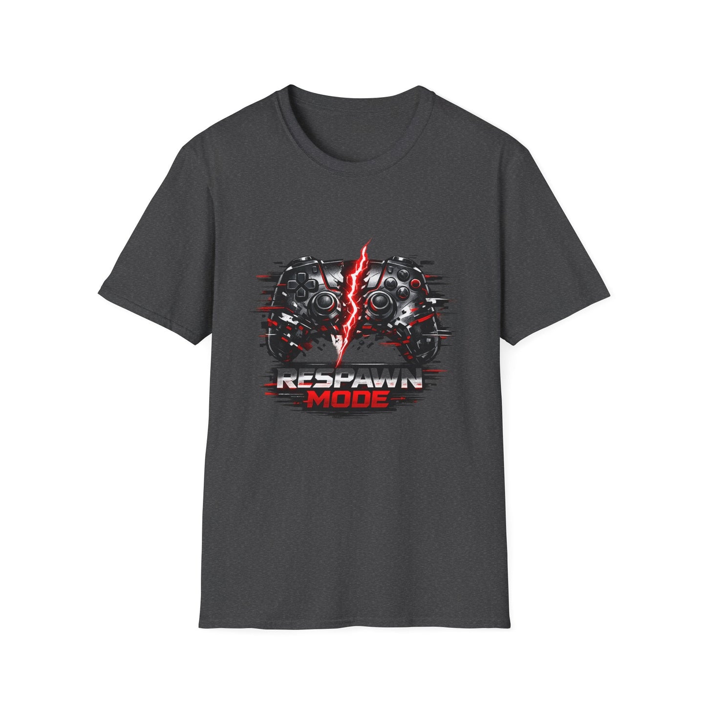 Respawn Mode Gaming T-Shirt — Retro Controller Design Printify