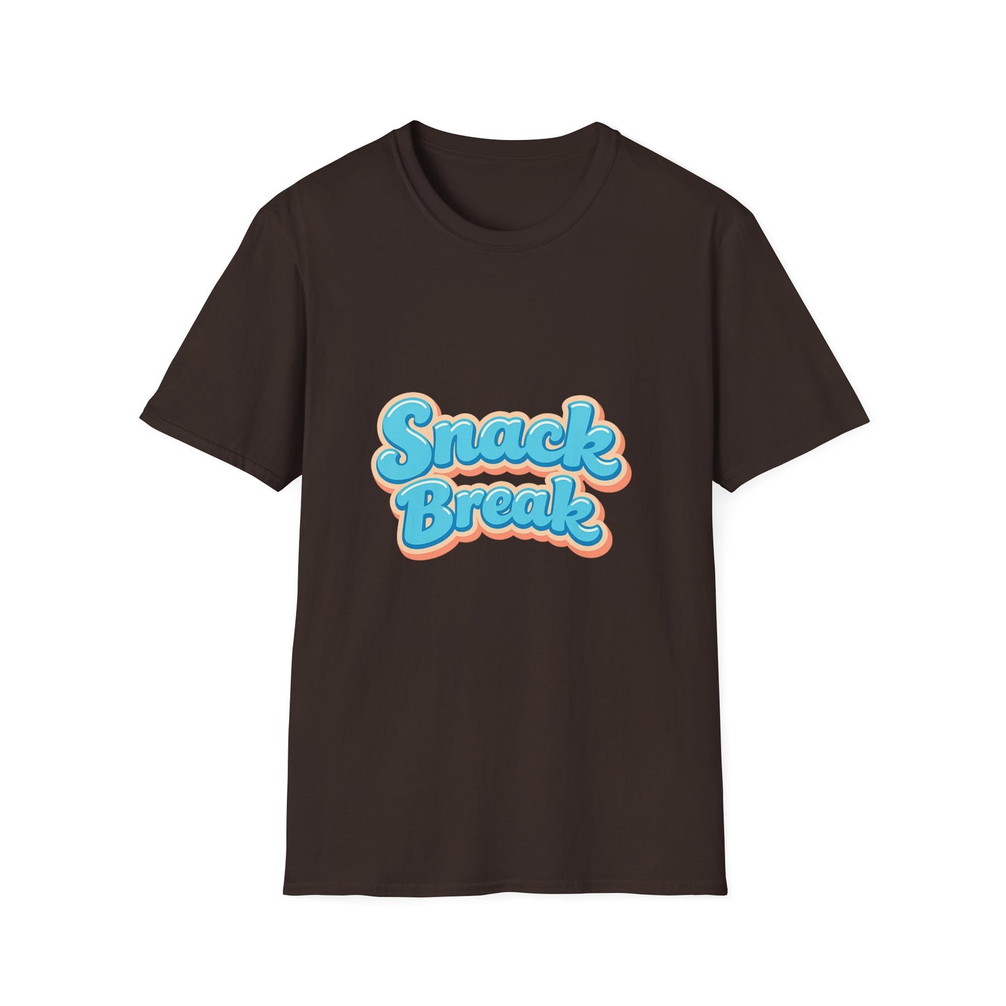 Snack Break T-Shirt — Retro Bubble Letter Graphic Tee