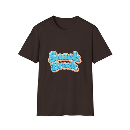 Snack Break T-Shirt — Retro Bubble Letter Graphic Tee