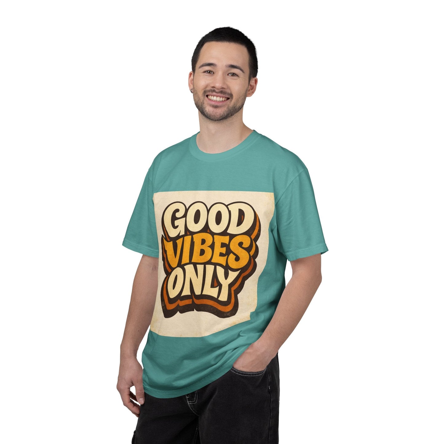Good Vibes Only T-Shirt — Retro 70s Graphic Tee Printify