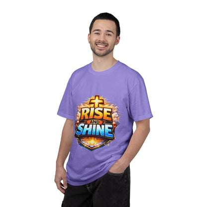 Rise and Shine Christian T-Shirt for Men – Inspirational Graphic Tee Printify