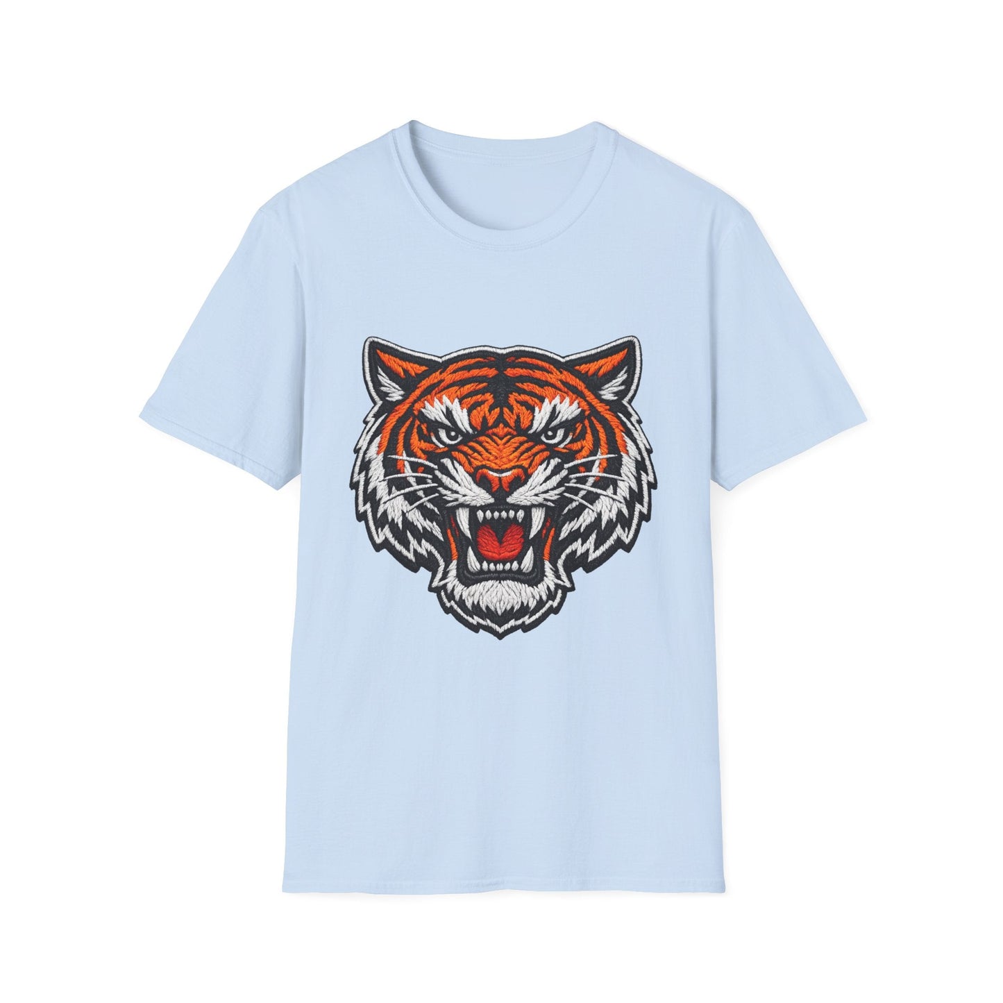 Tiger Head Graphic T-Shirt — Fierce Roaring Mascot Tee Printify