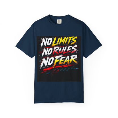 No Limits No Rules No Fear Graphic T-Shirt Printify
