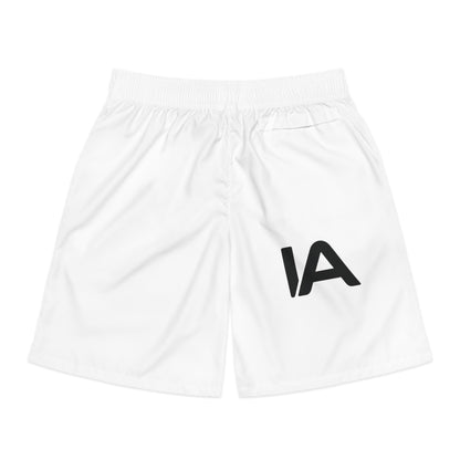 Focus Mode Locked Men's Jogger Shorts — Athletic Streetwear with Bold Typography Printify