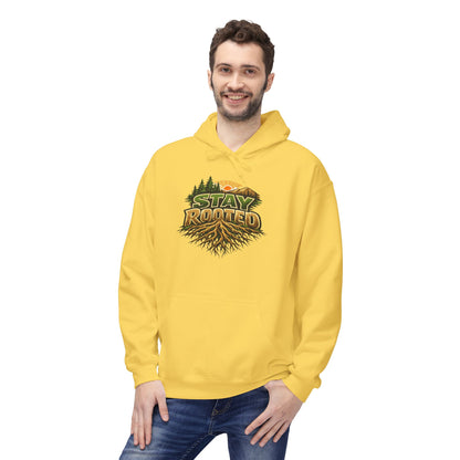 Stay Rooted Hoodie — Forest Nature Graphic Pullover