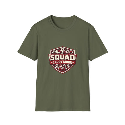 Squad Carry Mode T-Shirt — Gamer Team Logo Tee Printify