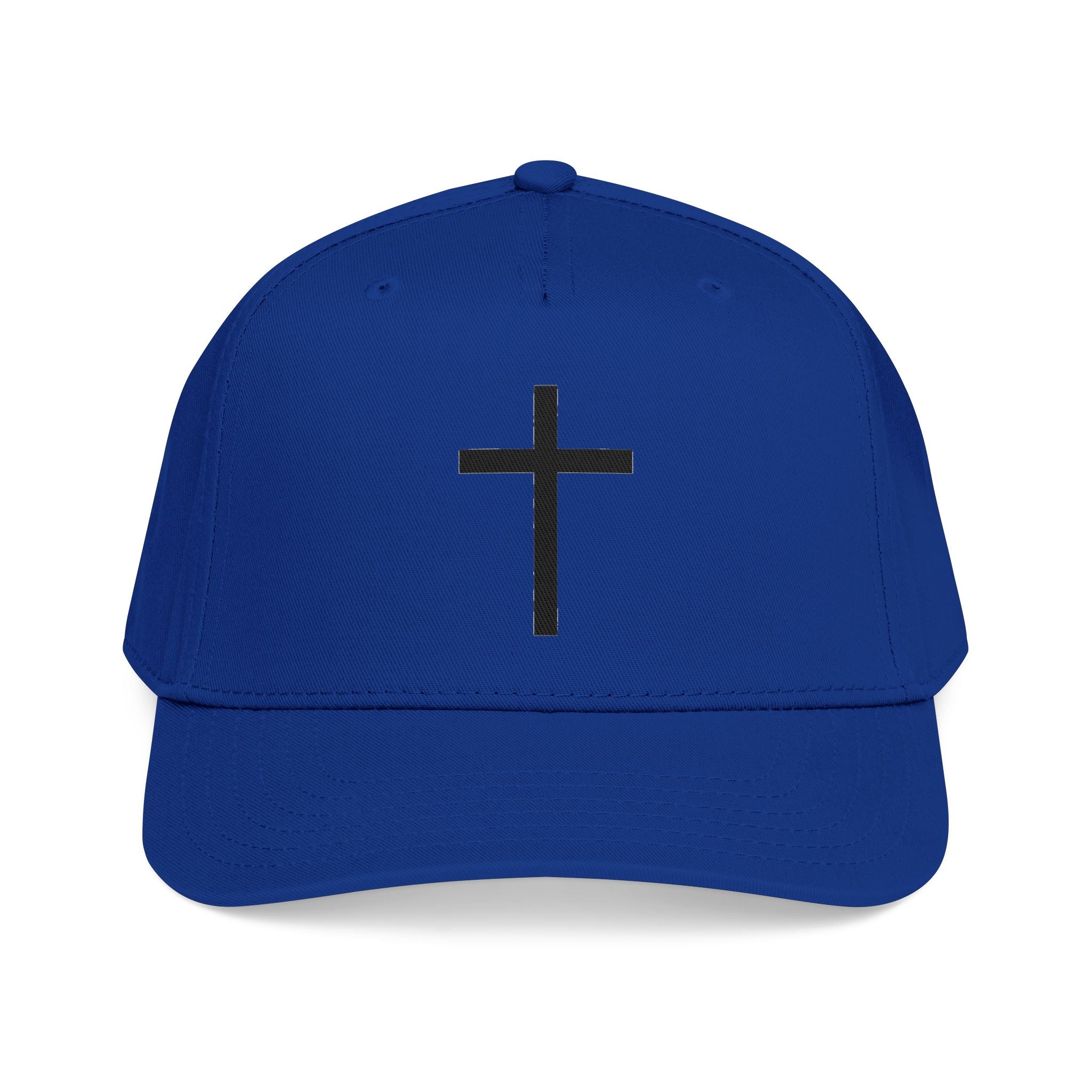 Christian Cross Baseball Cap — Minimal Embroidered Faith Hat