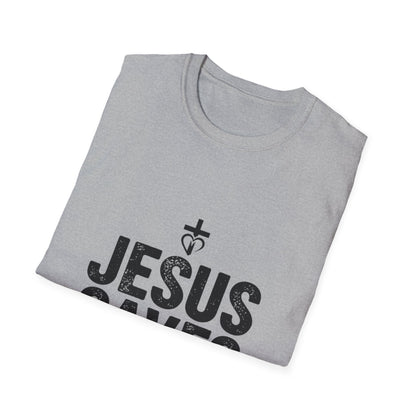 Christian Cross T-Shirt – Unisex “His Sacrifice Brought Hope & New Life” Inspirational Tee Printify