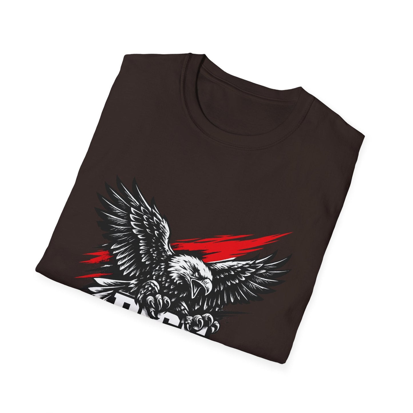 Rise Above Eagle T-Shirt — Patriotic Graphic Tee with Soaring Eagle Printify