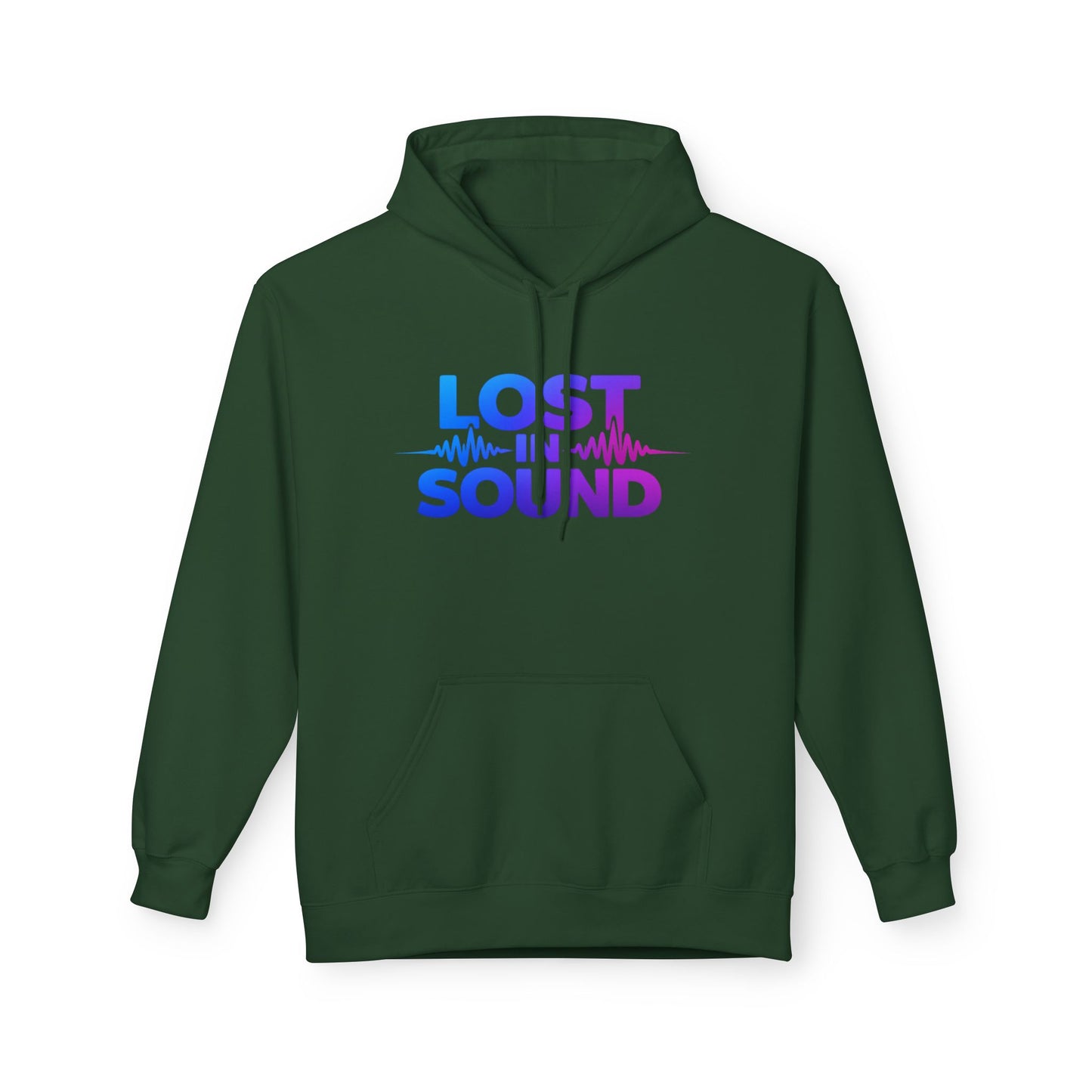 Lost in Sound Hoodie — Gradient Music Wave Pullover