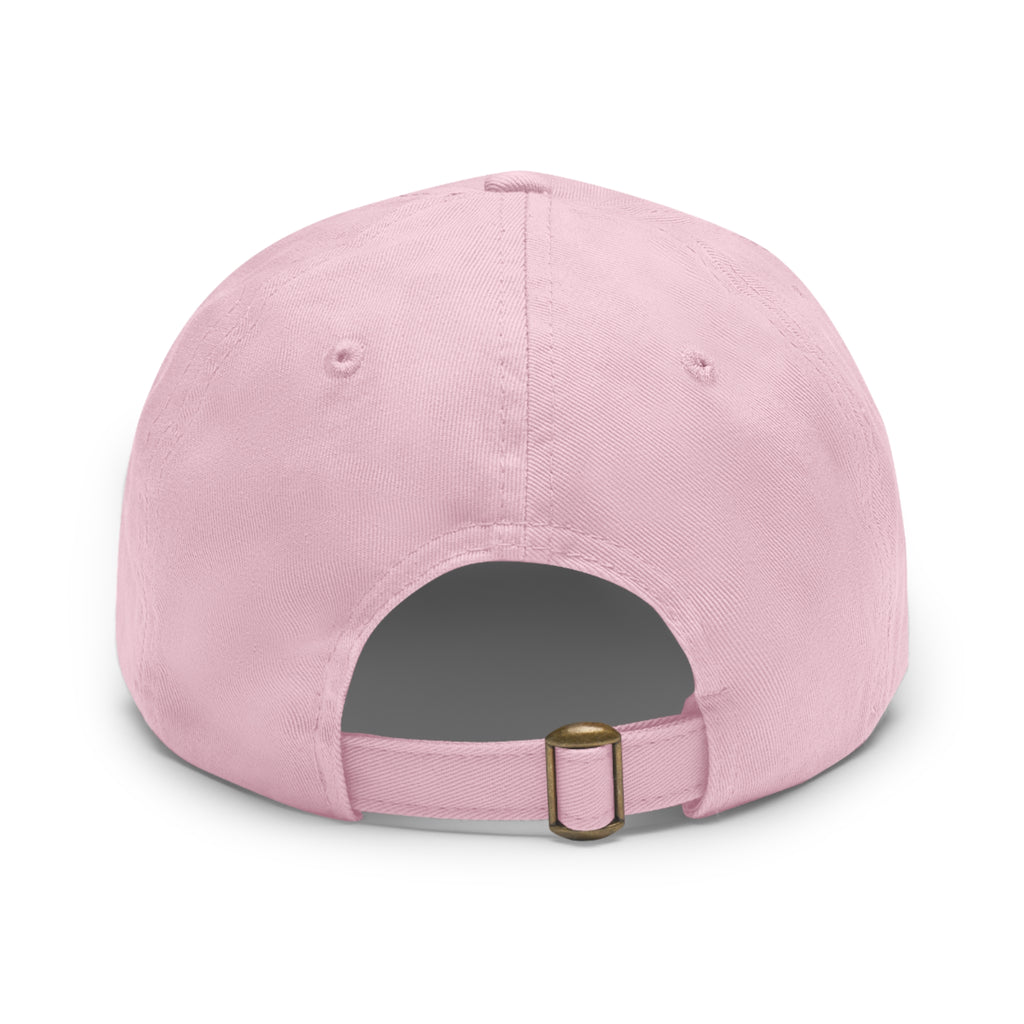 Dad Hat — Round Leather Patch 'HOPE' Cap