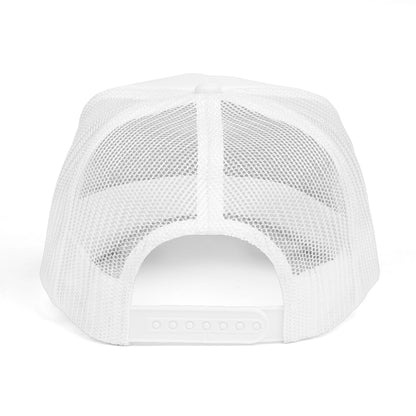 Joy Circle Trucker Cap — 'Joy, One Strength of the Soul' Retro Mesh Hat Printify