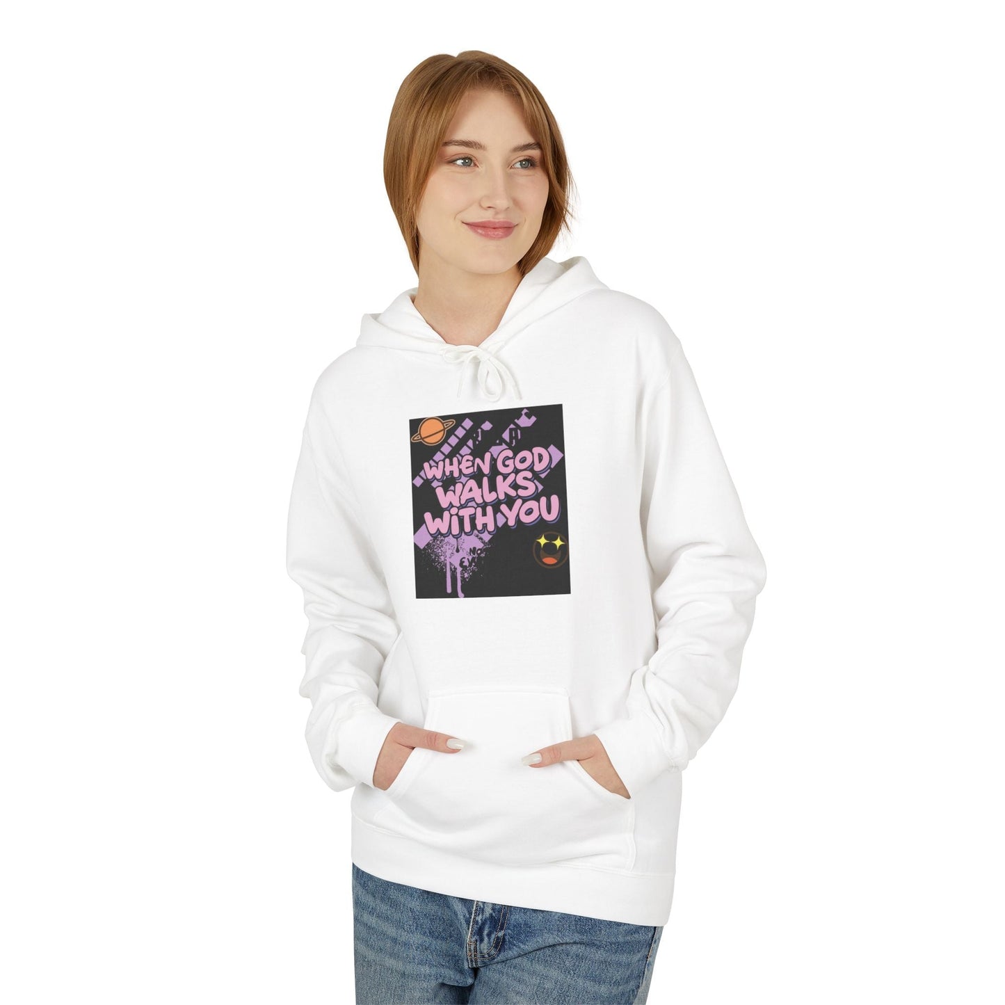 Where God Walks With You Hoodie — Faith-Based Comfort Pullover Printify
