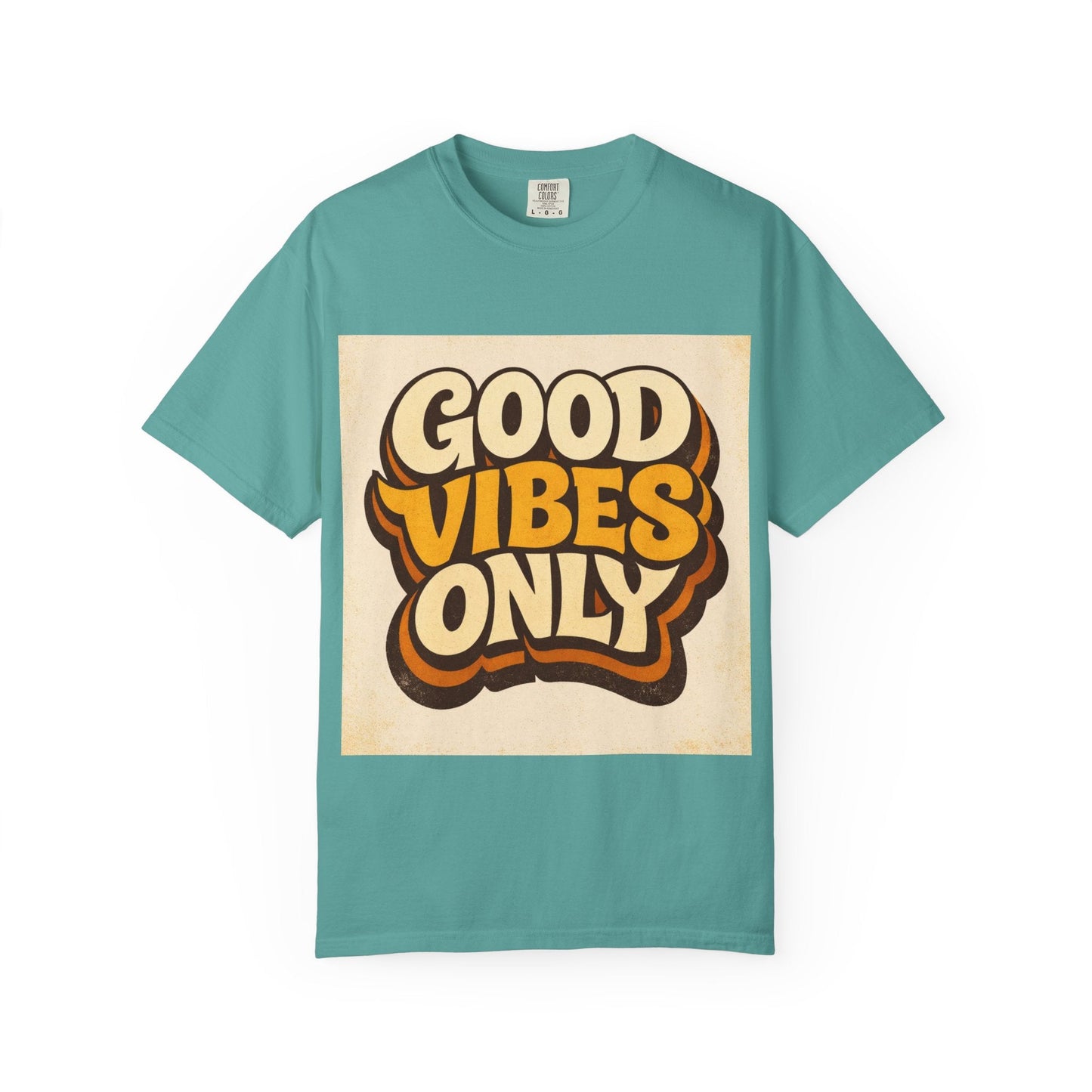Good Vibes Only T-Shirt — Retro 70s Graphic Tee Printify