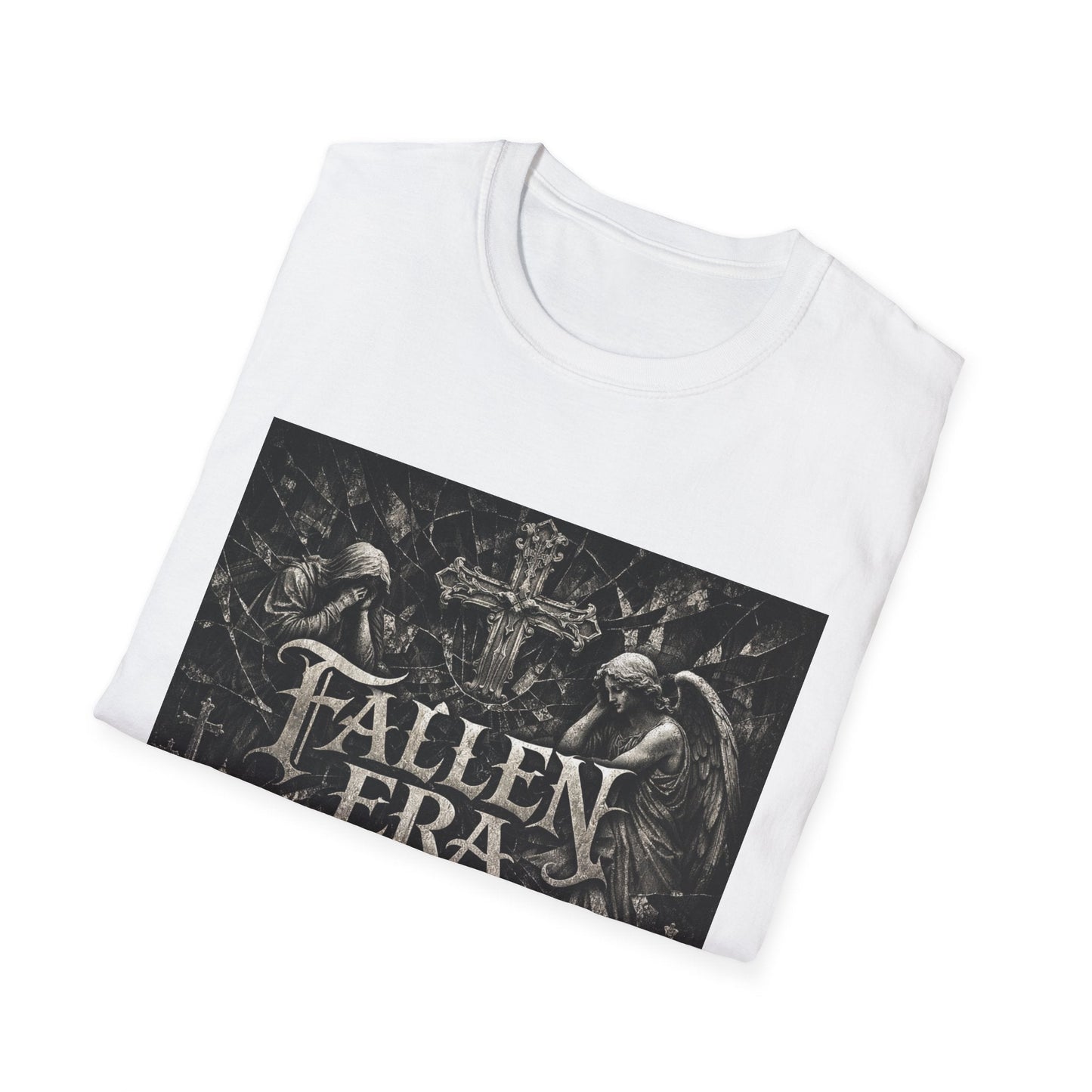 T-Shirt — Fallen Era Gothic Band Tee (Skulls, Angels & Cross) Printify