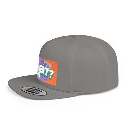 Chat Flat Bill Snapback Hat